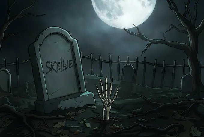 Skellie rising from the grave